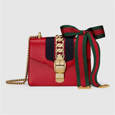 gucci sylvie mini chain black|Gucci Mini Bags for Women .